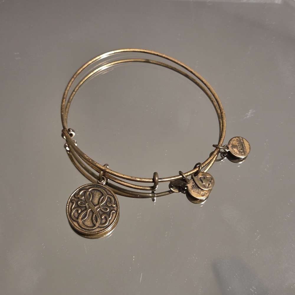 Alex and Ani Gold Charm Bracelet